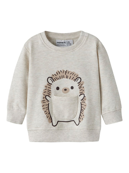 Sweattröja Igelkott Obbas Beige