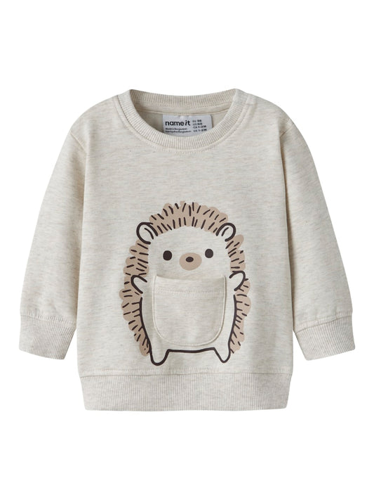 Sweattröja Igelkott Obbas Beige