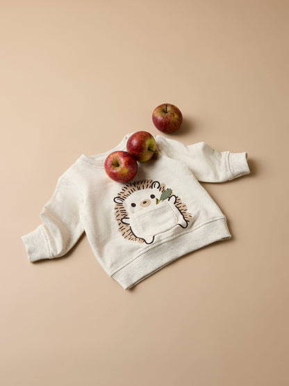 Sweattröja Igelkott Obbas Beige