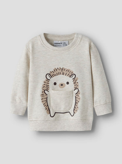 Sweattröja Igelkott Obbas Beige