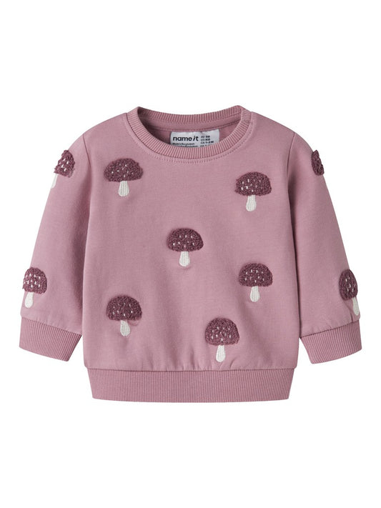 Sweattröja Svampar Oditte Rosa