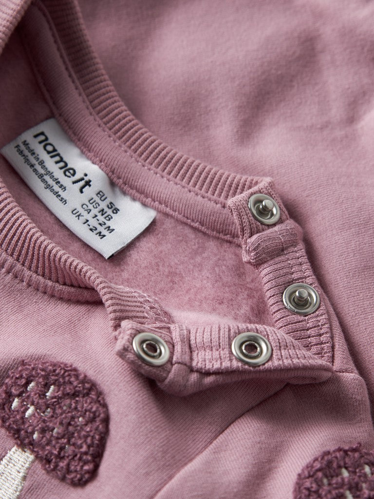 Sweattröja Svampar Oditte Rosa