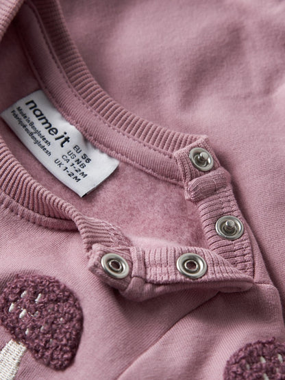Sweattröja Svampar Oditte Rosa