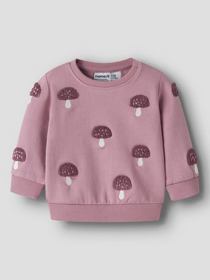 Sweattröja Svampar Oditte Rosa