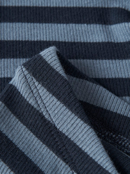 Byxa/Legging Banio Ribbad Randig Marin/ Blå