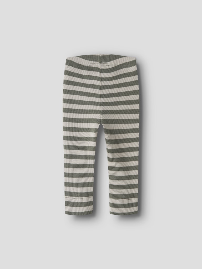 Byxa/Legging Banio Ribbad Randig Grön