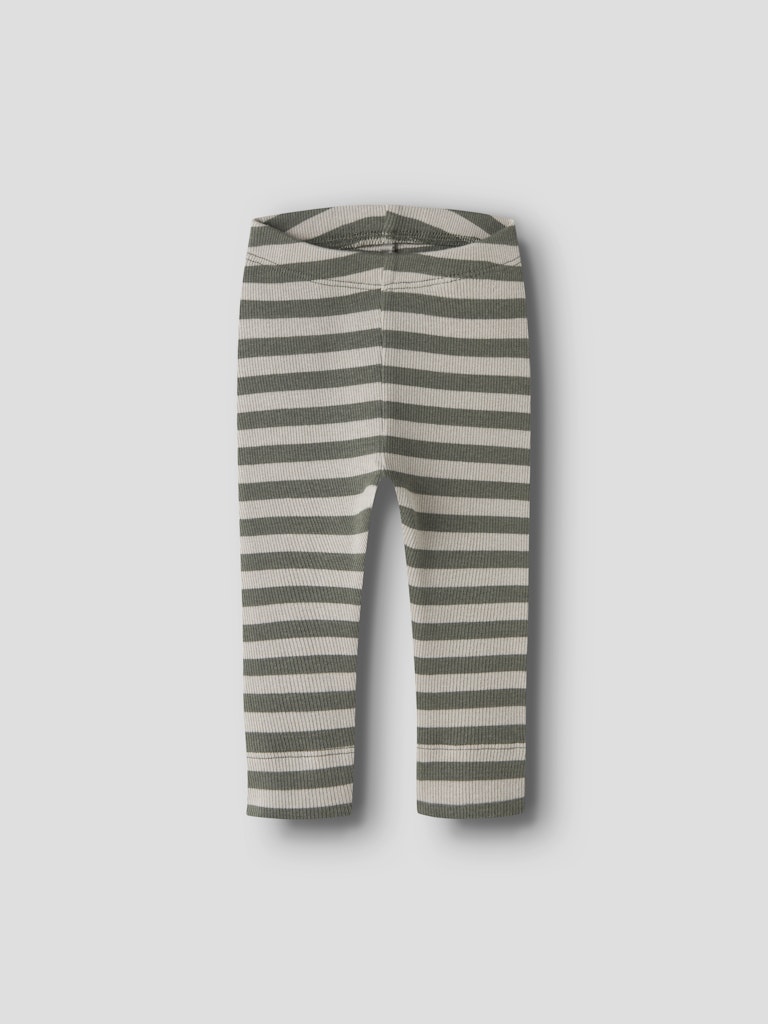 Byxa/Legging Banio Ribbad Randig Grön