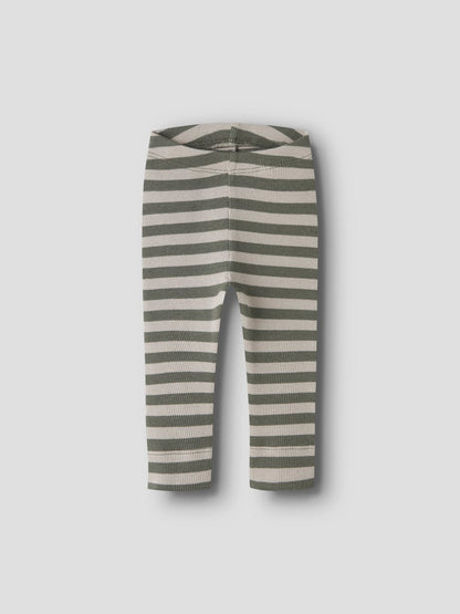 Byxa/Legging Banio Ribbad Randig Grön