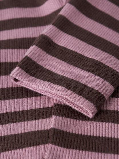 Byxa/Legging Banio Ribbad Randig Rosa