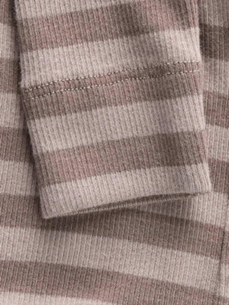 Byxa/Legging Banio Ribbad Randig Brun