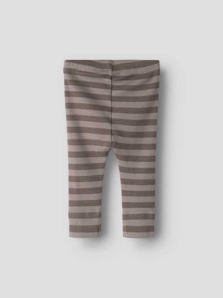 Byxa/Legging Banio Ribbad Randig Brun