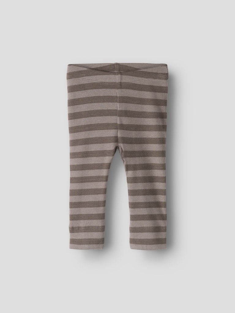Byxa/Legging Banio Ribbad Randig Brun