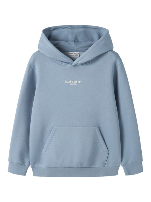 Hoodie Brody Enfärgad Blå