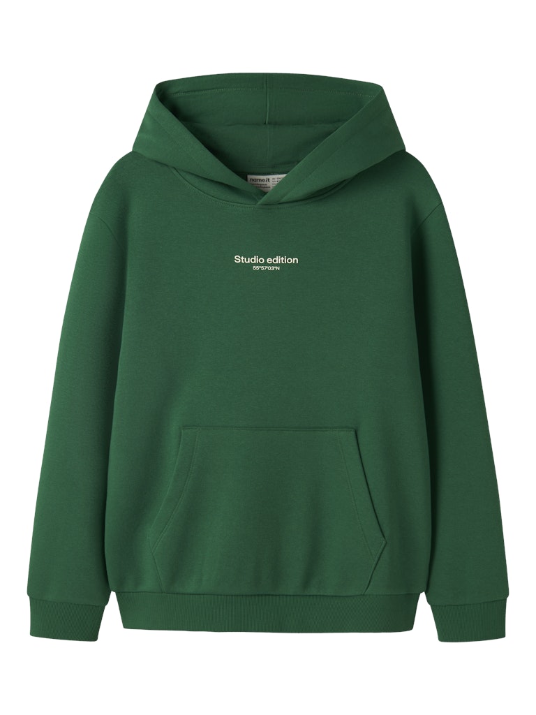 Hoodie Brody Enfärgad Grön