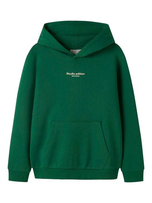 Hoodie Brody Enfärgad Grön