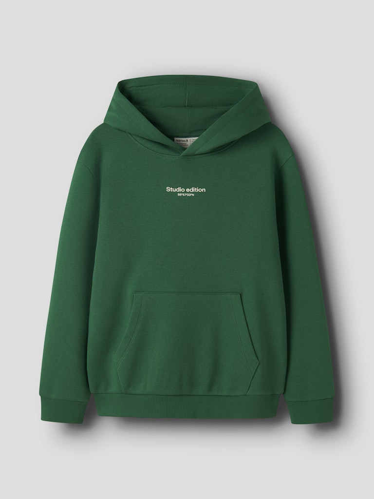 Hoodie Brody Enfärgad Grön