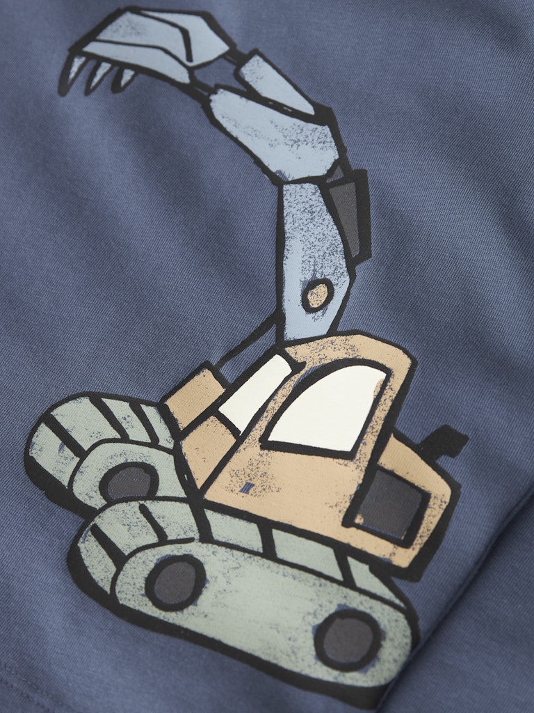T-shirt Långärmad Grävmaskin Karke Blå