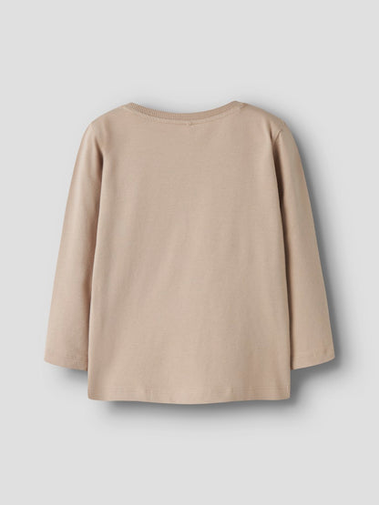 T-shirt Långärmad Grävmaskin Karke Beige