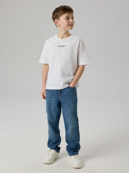 Jeans Lös Passform Ryan Medium Blå Denim