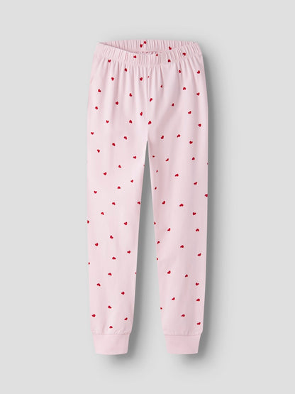 Pyjamas Långärmad Hjärtan Rosa