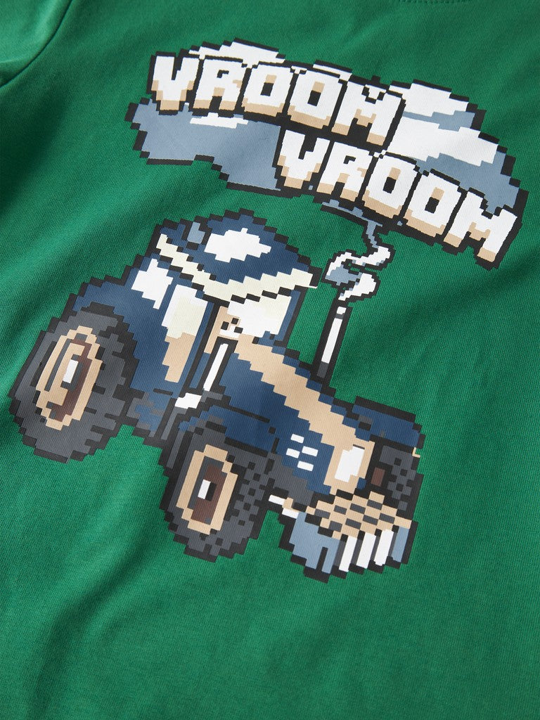 Topp Långärmad Traktor Grön