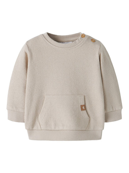 Sweattröja Larsen Enfärgad Beige