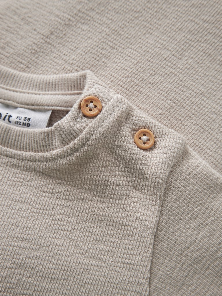 Sweattröja Larsen Enfärgad Beige