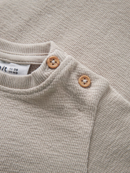 Sweattröja Larsen Enfärgad Beige
