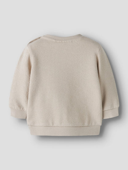 Sweattröja Larsen Enfärgad Beige
