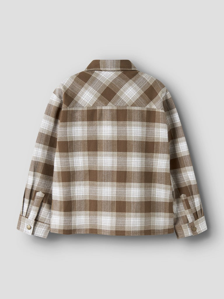 Skjorta Overshirt Flanell Rutig Revin Brun