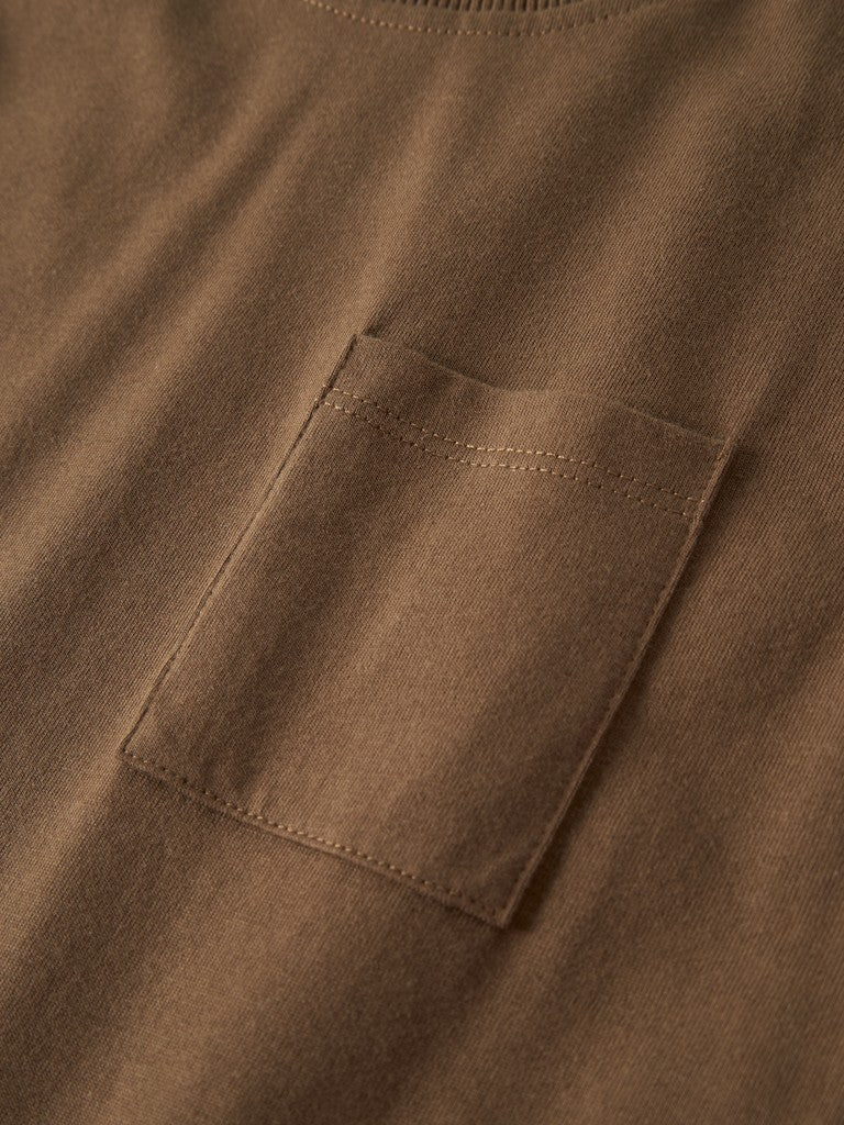 Långärmad Topp Rivo Enfärgad Brun