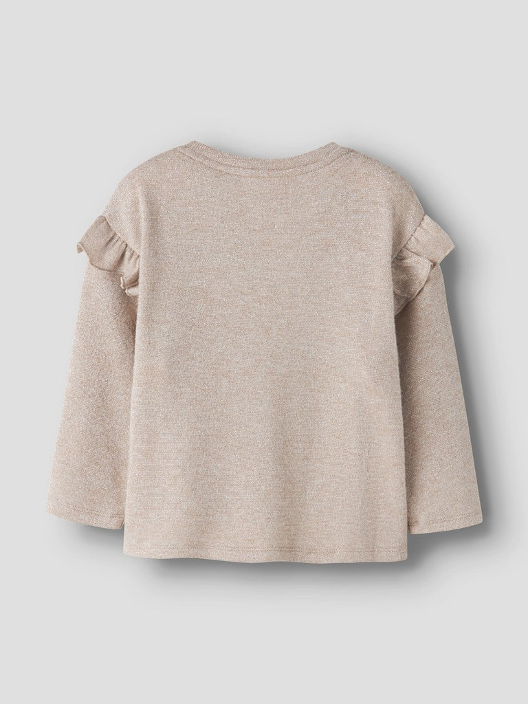 Glittrig Tröja Rammi Beige