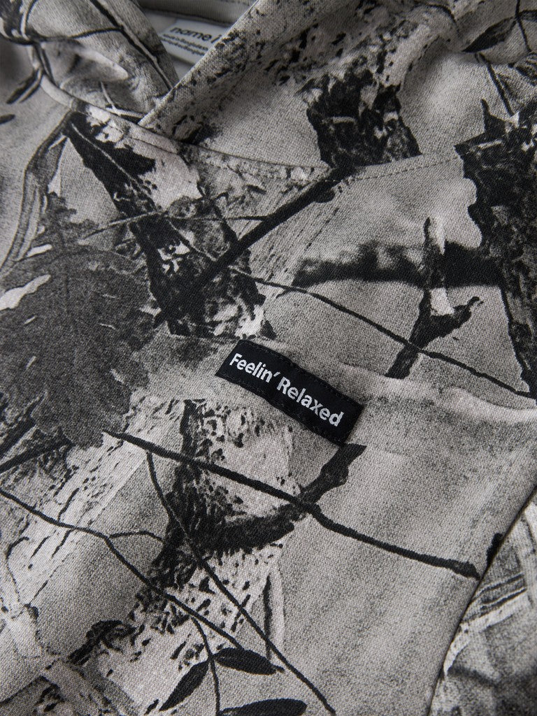 Hoodie Mönstrad Rasse Grå