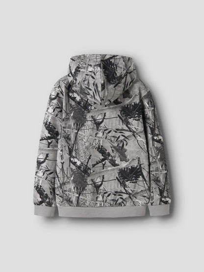 Hoodie Mönstrad Rasse Grå