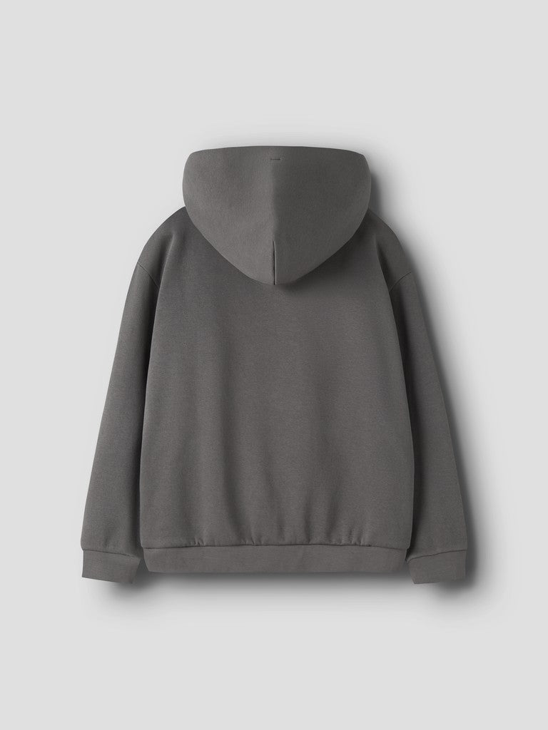 Hoodie Roen Enfärgad Grå