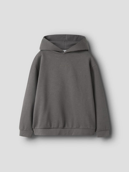 Hoodie Roen Enfärgad Grå