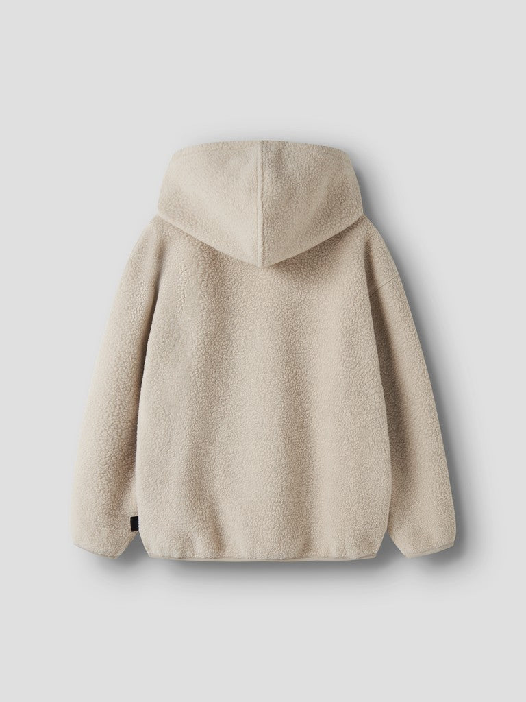 Hoodie Teddy Risa Enfärgad Beige