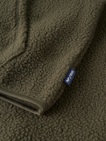 Hoodie Teddy Risa Enfärgad Grön