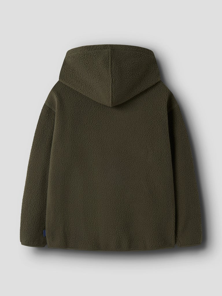 Hoodie Teddy Risa Enfärgad Grön