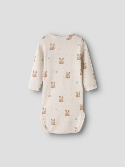 Body Långärmad Rogers Tvättbjörnar Beige