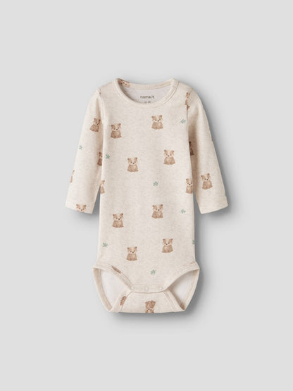 Body Långärmad Rogers Tvättbjörnar Beige
