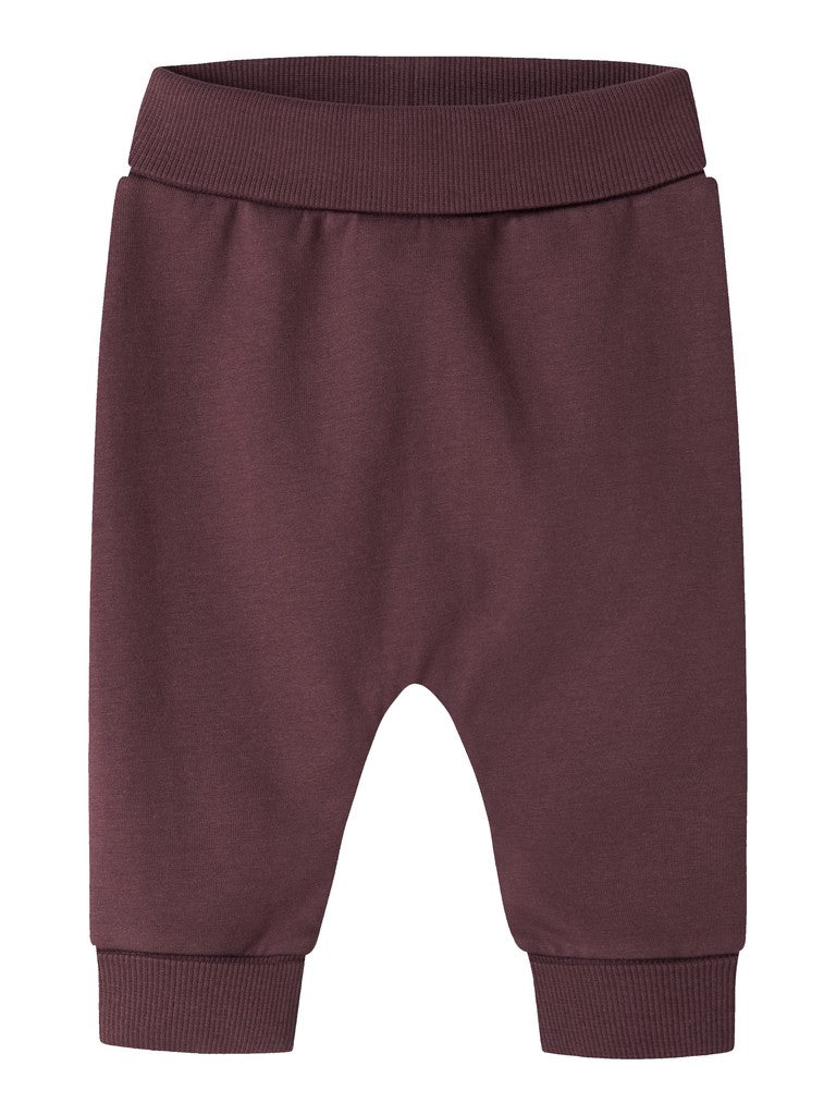 Sweatbyxa Tasalle Enfärgad Vinröd