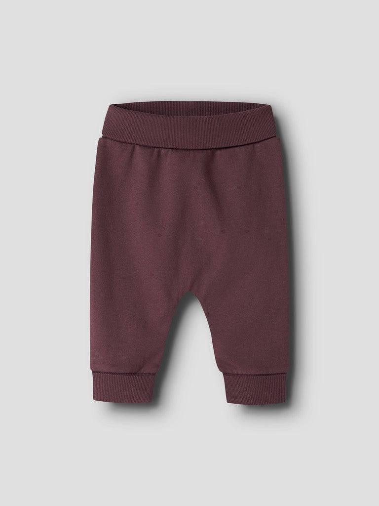 Sweatbyxa Tasalle Enfärgad Vinröd