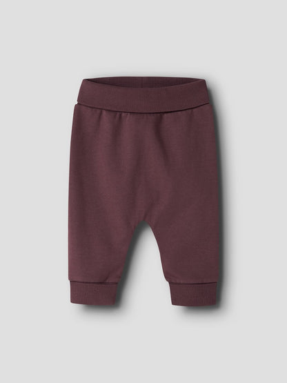Sweatbyxa Tasalle Enfärgad Vinröd