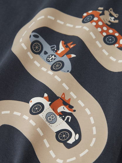 T-shirt Långärmad Bilar Vagno Blå