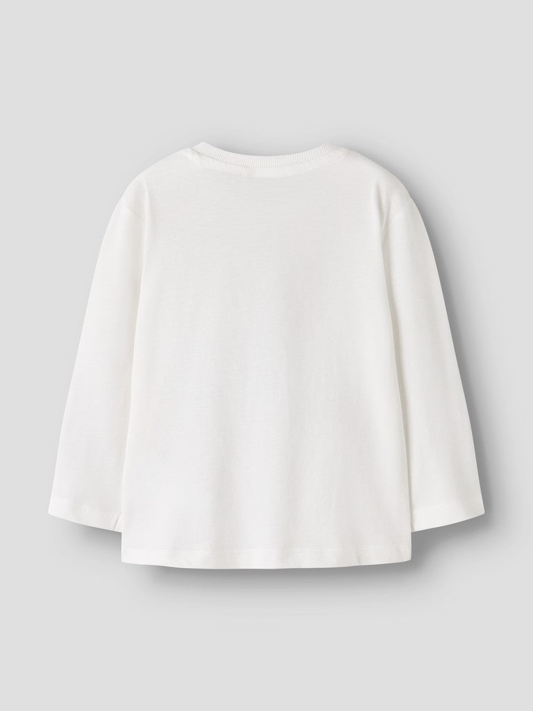 T-shirt Långärmad Fyrhjuling Vagno Vit