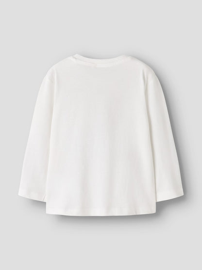 T-shirt Långärmad Fyrhjuling Vagno Vit