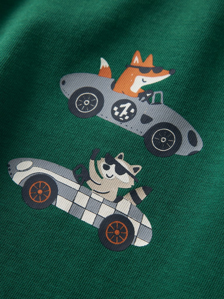T-shirt Långärmad Bilar Vagno Grön