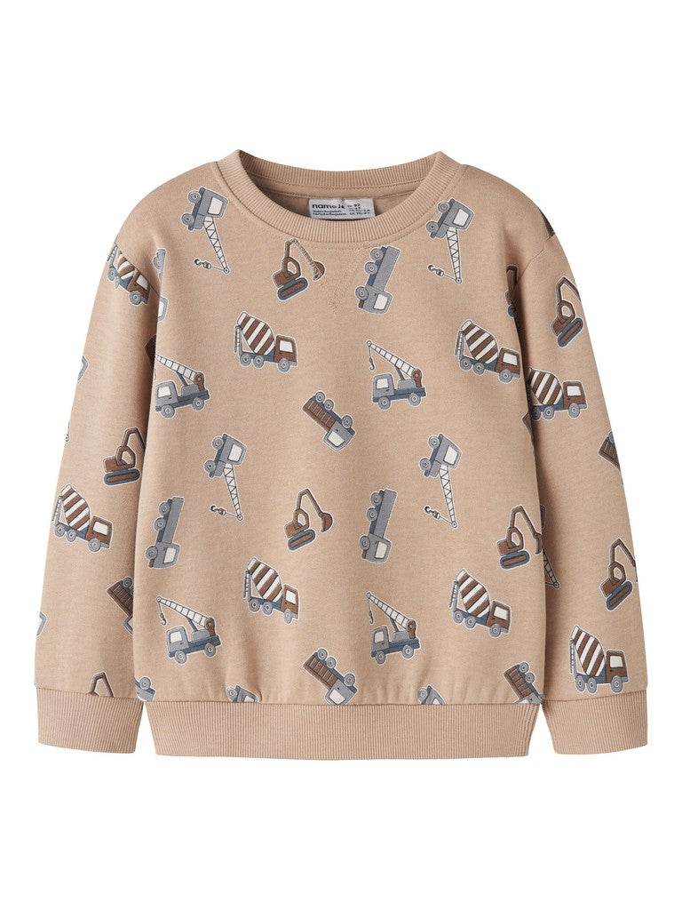Sweattröja Grävmaskiner Vimo Beige