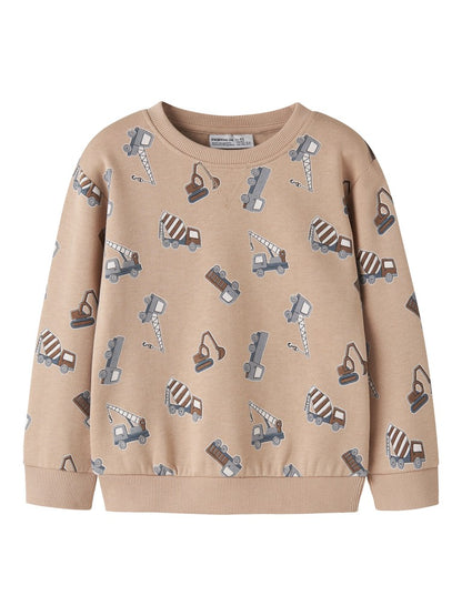 Sweattröja Grävmaskiner Vimo Beige